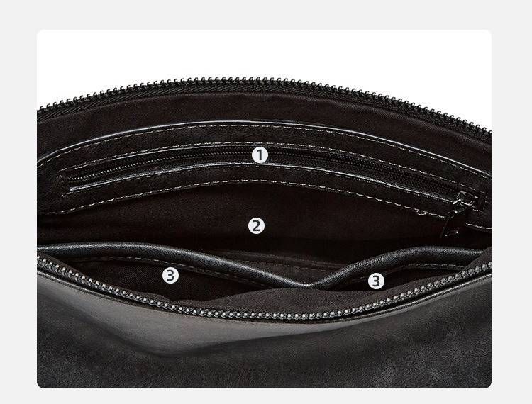Men's Clutch Bag Wrist Bag Men's Handbag Fashionable Retro Large Capacity Clutch Bag Daily Light Business Commuting Mobile Phone Coin Purse_voghion.com