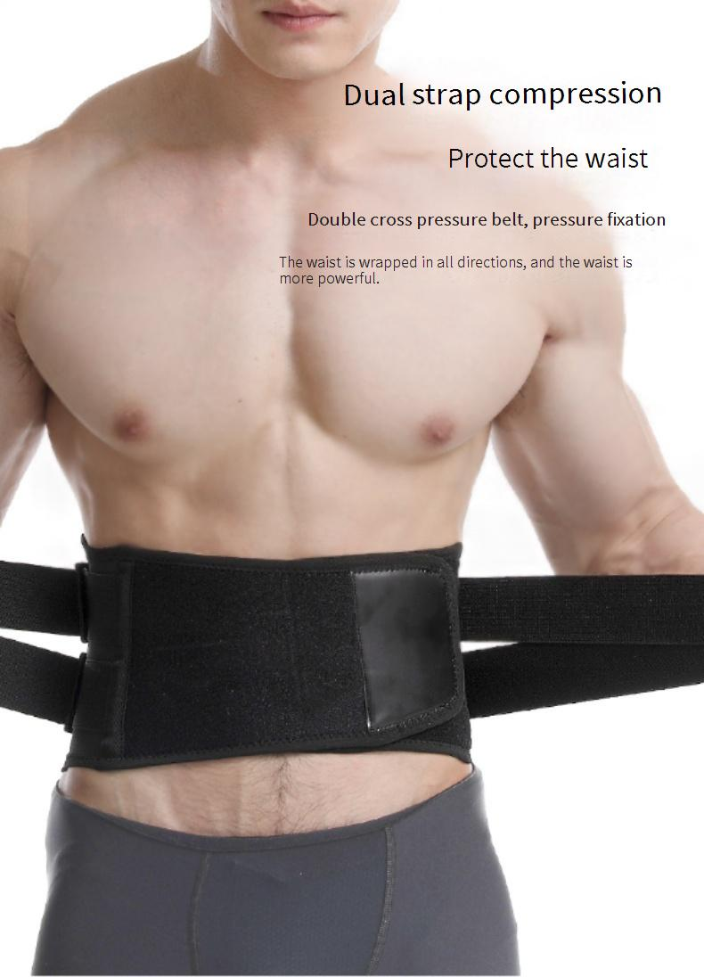 Professional Steel-Reinforced Weightlifting Belt - X-Back Support With 10 Springs For Powerlifting, Deadlifts & Back Pain Relief_voghion.com