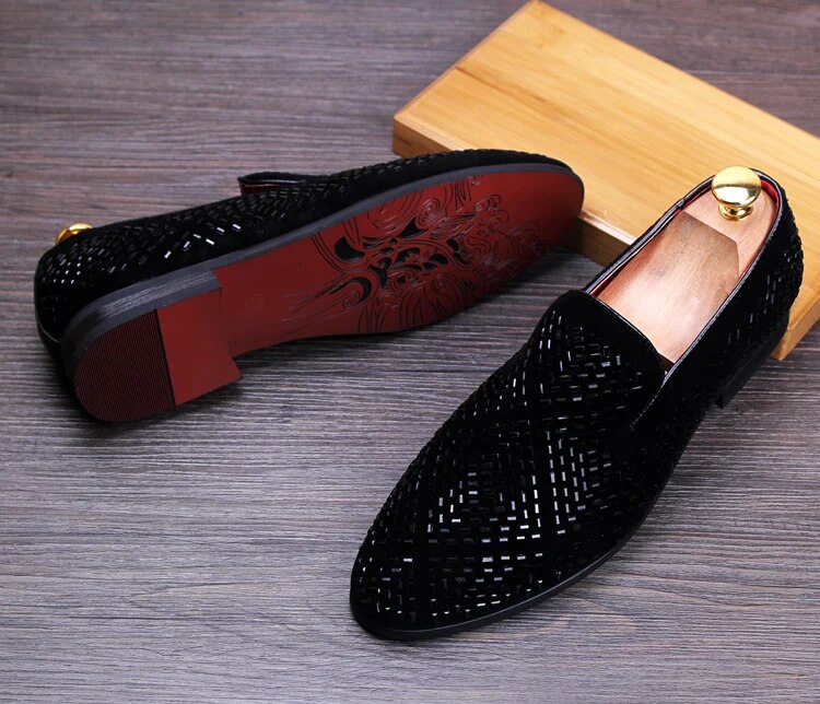 Movechain chegam mocassins de couro genuíno masculino sapatos casuais moda strass sapatos de condução homem apartamentos vestido sapatos de casamento_voghion.com