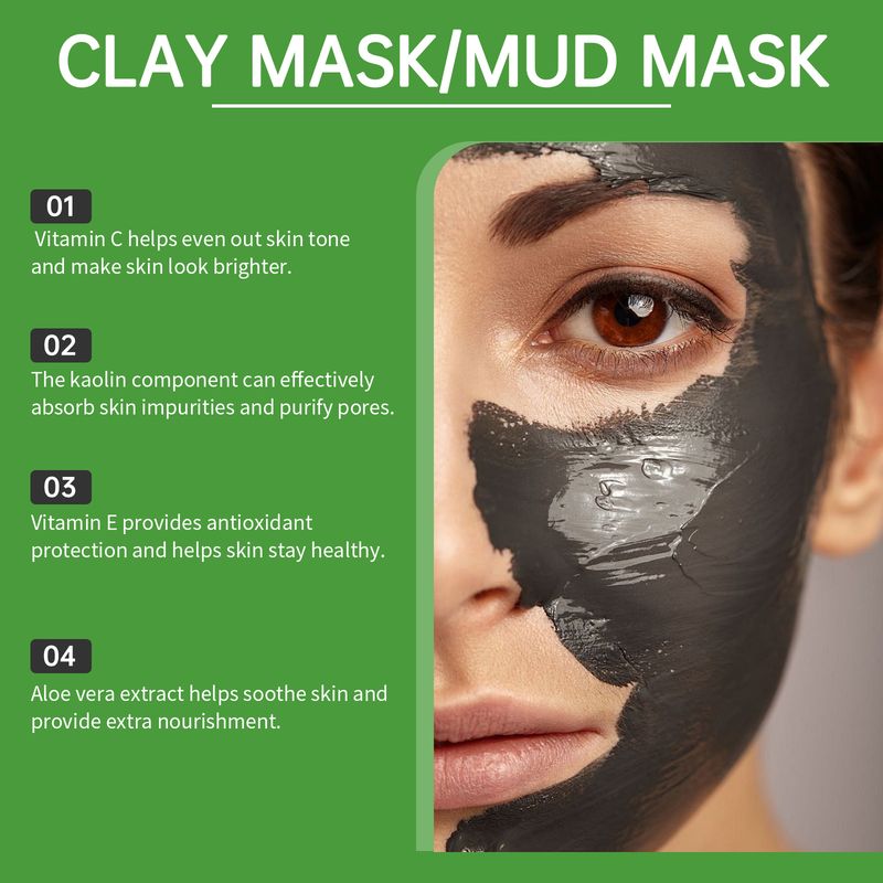 Jaysuing Facial Mud Mask Series Moisturizes And Controls Oil, Firming And Smoothing Facial Skin To Even Skin Tone_voghion.com