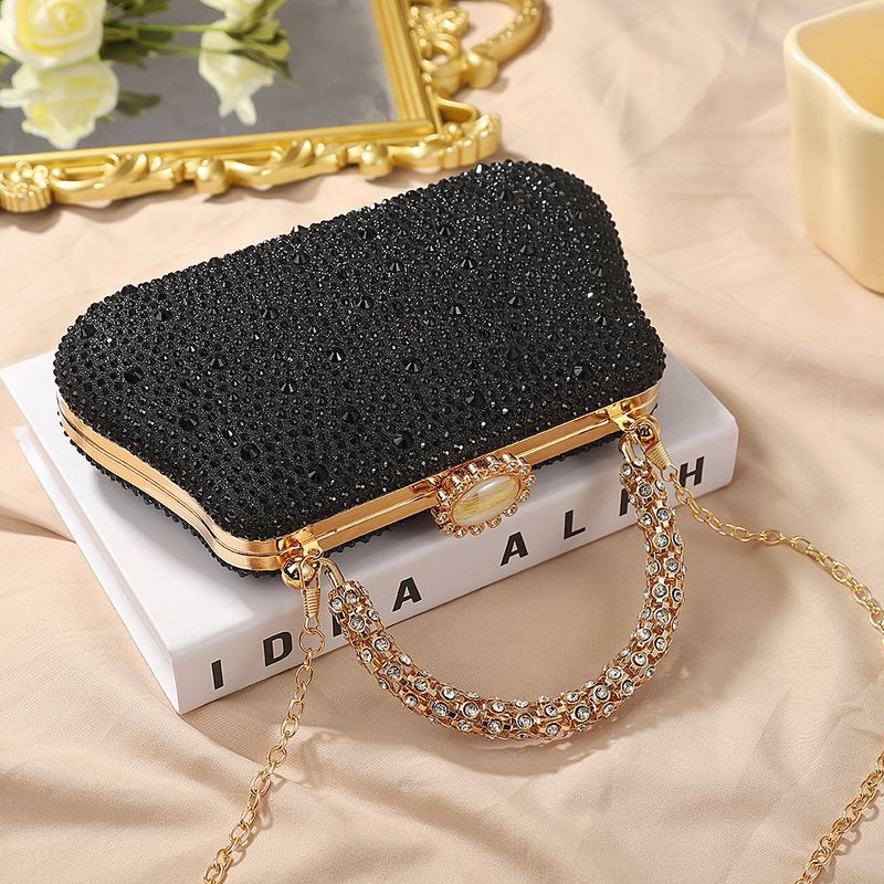 mit Strasssteinen für Hochzeiten, Crystal Full Rhinestone Damen Schulter- und Clutch Abendtasche_voghion.com