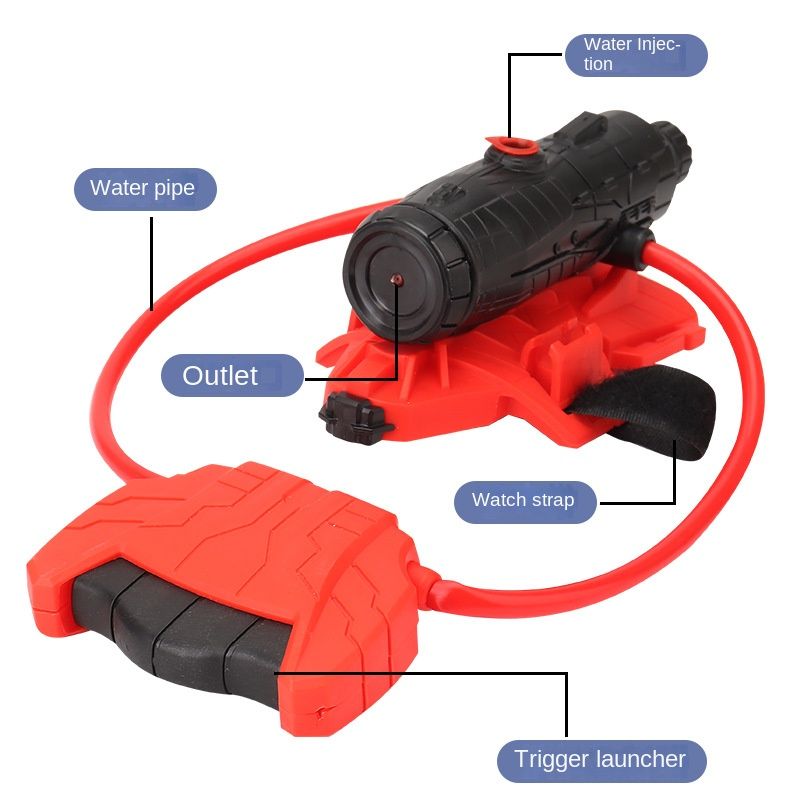 Spider Wrist Water Launcher Skydning Børn Voksen Drenge Piger Gaver Fødselsdag Forælder-barn Interaktiv Sommer Cool Party Udendørs Pool Strand Park Have_voghion.com