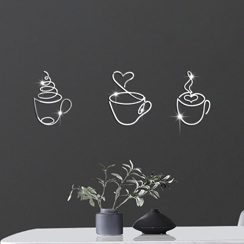Industrial Coffee Wall Art Set – Matte Black Flat Iron Decor For Living Room & Café (3-Piece Abstract Line Art, Scandinavian Style, Ready-to-Hang)_voghion.com