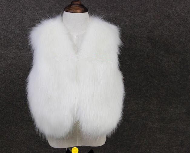 Premium Faux Fox Fur Vest For Kids (2-16 Years) – Ultra-Soft & Warm Winter Layering – Unisex Rabbit-Like Fleece – Stylish Open-Front Design_voghion.com