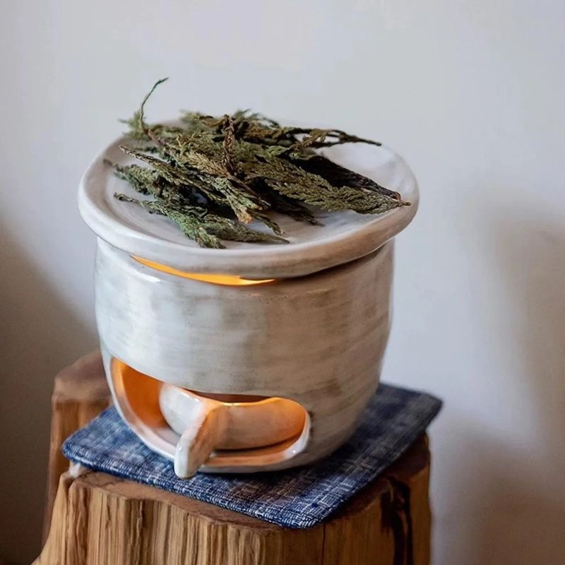 Keramischer Ölbrenner, Palo-Santo-Duftbrenner, Duftdiffusor, Aromatherapie-Öldiffusor, Wachsschmelzbrenner, Kerzenhalter_voghion.com