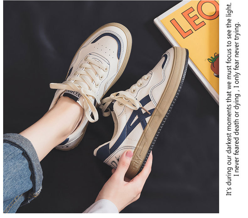 Influencer Xiaobai Schoenveters Western Style Casual Schoenen Dames Zomer Ademend Canvas Schoenen Dames Ulzzang Veelzijdig Retro Hong Kong Style_voghion.com