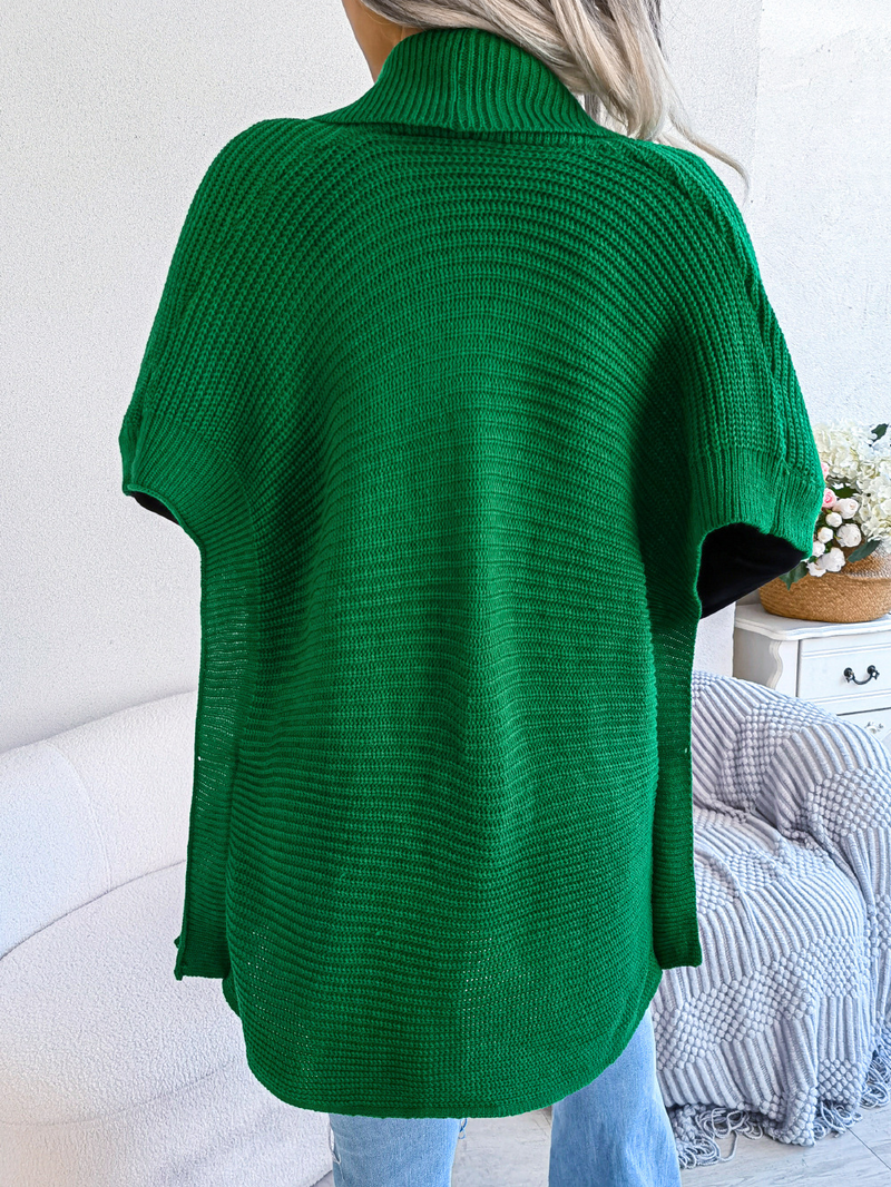 Women Knit Cardigan Open Front Sweaters Casual Coat Loose Fit Side Split Confortable Stylish Pure Color Fall_voghion.com