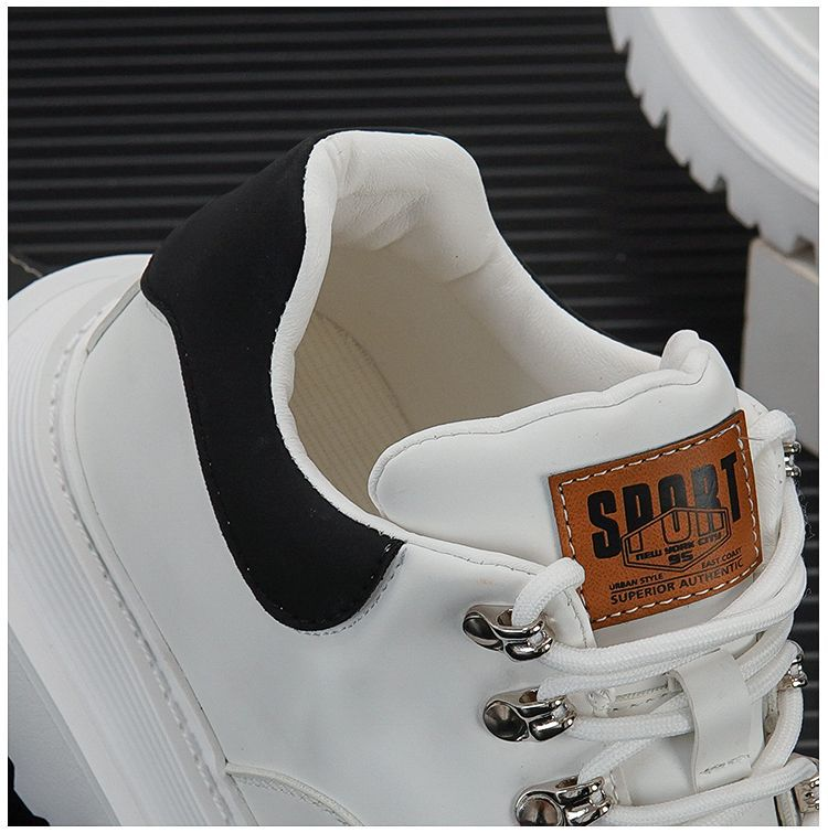 Scarpe nuove di zecca da uomo primavera 2024, scarpe alla moda, altezza interna aumentata, scarpe casual in pelle, stivali bassi Martin con fondo spesso_voghion.com