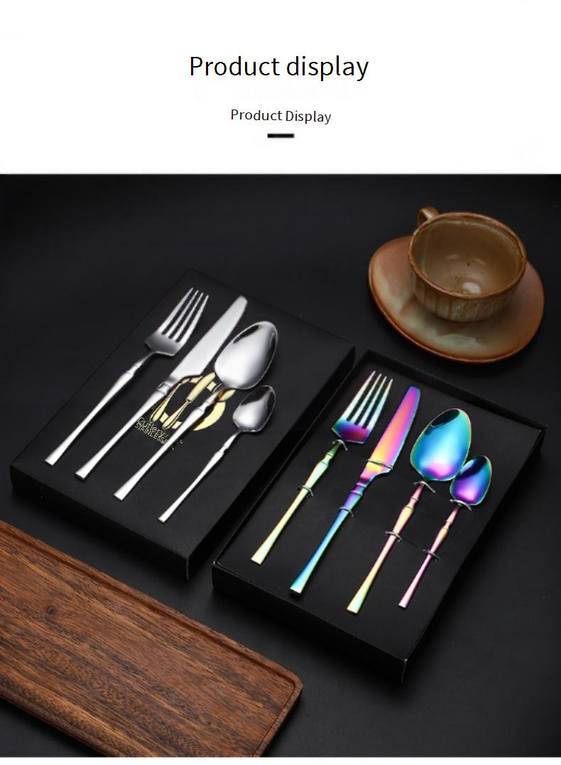 Mirror-Polished Cutlery Set – 4-Piece Stainless Steel Flatware In Gold/Silver/Rose Gold, Modern Dining & Gift Essentials_voghion.com