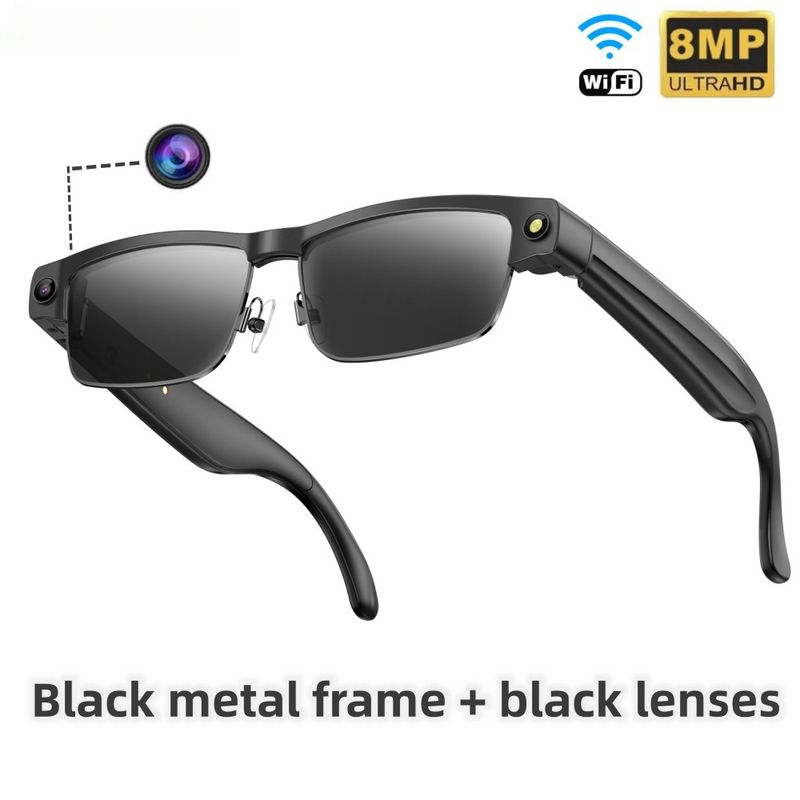 L802 Smart Glasses With HD Camera, Bluetooth, Voice Control & AI Translation - Hands-Free Recording, Call & Music_voghion.com