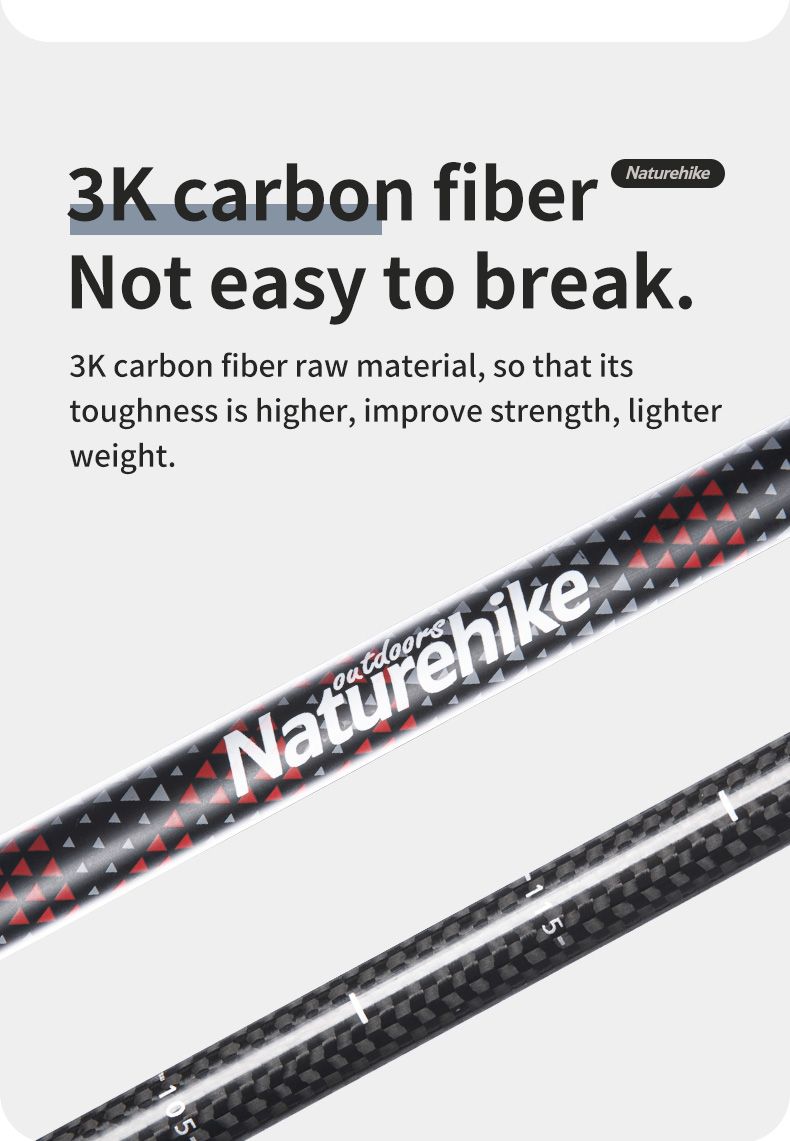 Trekking Poles 2pcs Carbon Fiber Collapsible Telescopic Sticks Lightweight Walking Hiking Stick Climbing Stick_voghion.com