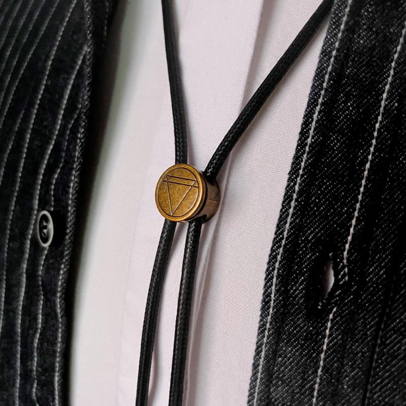 Cravatta piccola da uomo, nuova maglietta semplice, collana, retro verde antico regolabile, cravatta a farfalla in corda_voghion.com