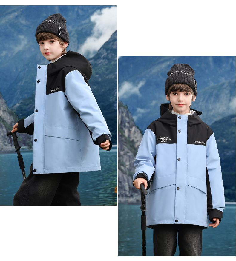 "3-in-1 wasserdichte Daunenjacke für Kinder - Ganzjahres-Wintermantel mit herausnehmbarem Futter für Jungen und Mädchen (130–180 cm)_voghion.com