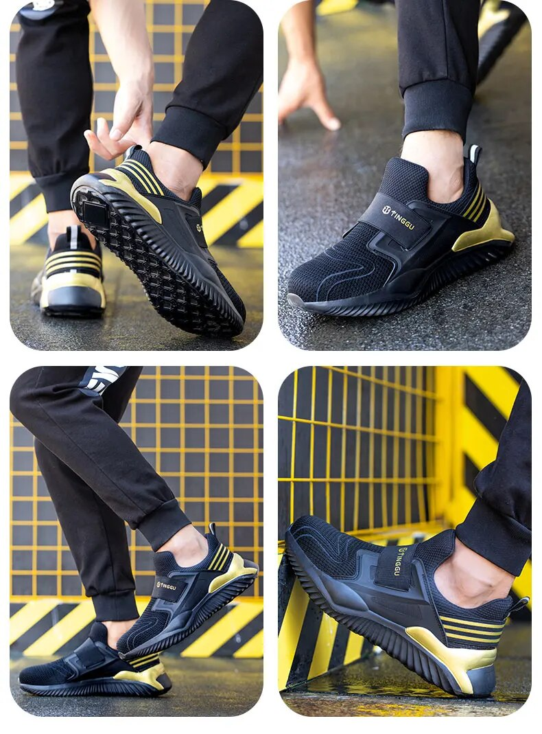 Neue Stiefel mit Stahlkappe und Pannenschutz für Herren, Arbeitsschuhe, Industrieschuhe_voghion.com