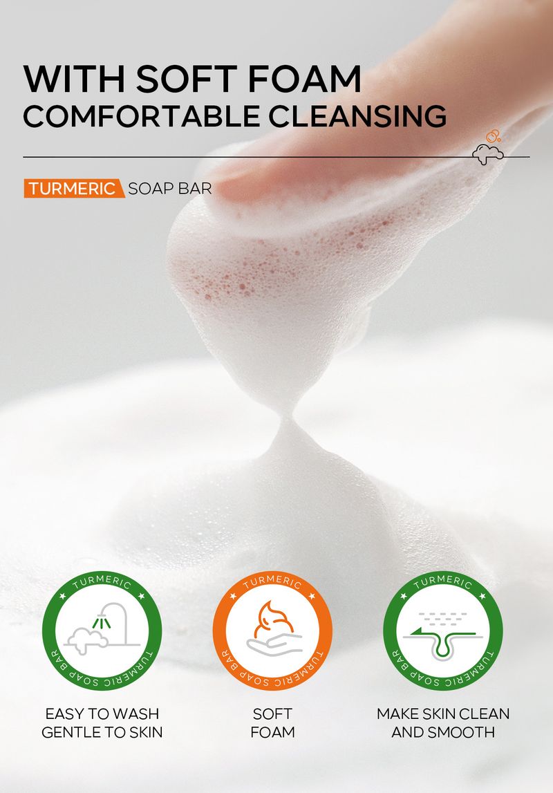 Sapone agli oli essenziali QUIYUM 100 g, detergente per il viso, idratante, per la cura della pelle_voghion.com