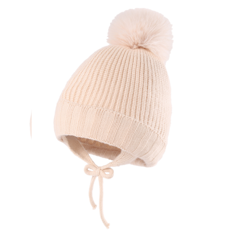 Vêtements pour bébé, protection auditive tressée et bonnet chaud en polaire pour bébé_voghion.com
