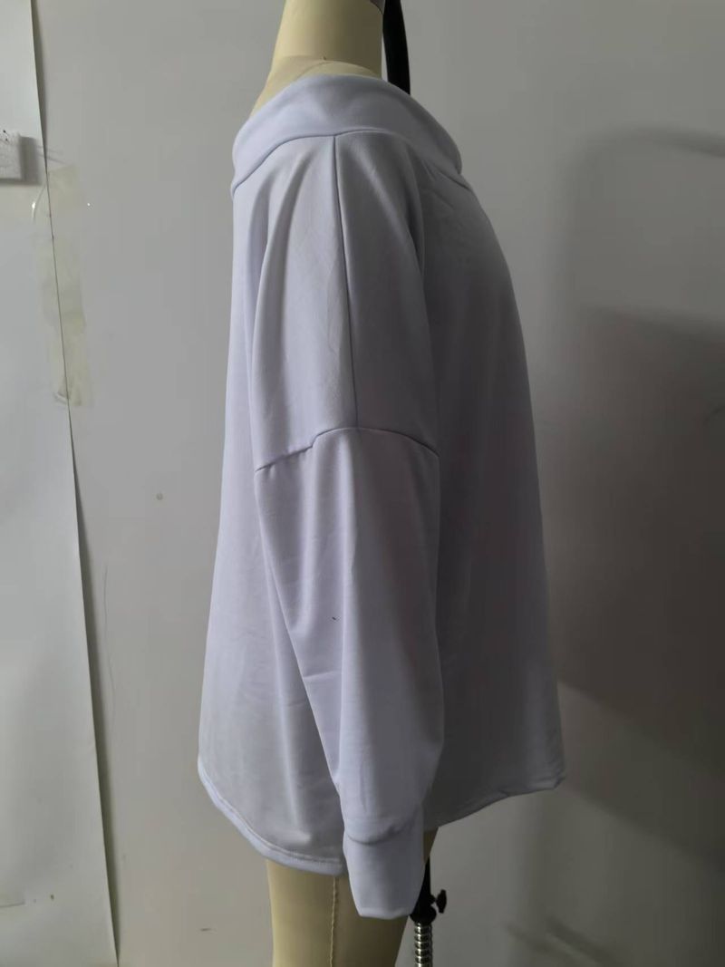Lässiges schulterfreies Damen-Top mit Kordelzugdetail – stilvolle und bequeme Bluse mit lockerer Passform für den Alltag_voghion.com