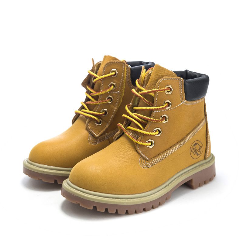 Scarpe da bambino Martin 2024 autunno inverno nuovo stile coreano per bambini ragazzi ragazze corte genitore-figlio deserto vera pelle_voghion.com