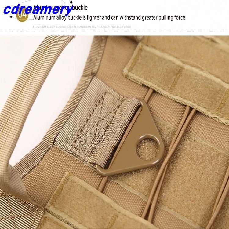 1 bucăți vestă de câine mare respirabilă ușor de manevrat tactică guler de câine mediu puternic nailon elastic lesă pentru animale de companie_voghion.com