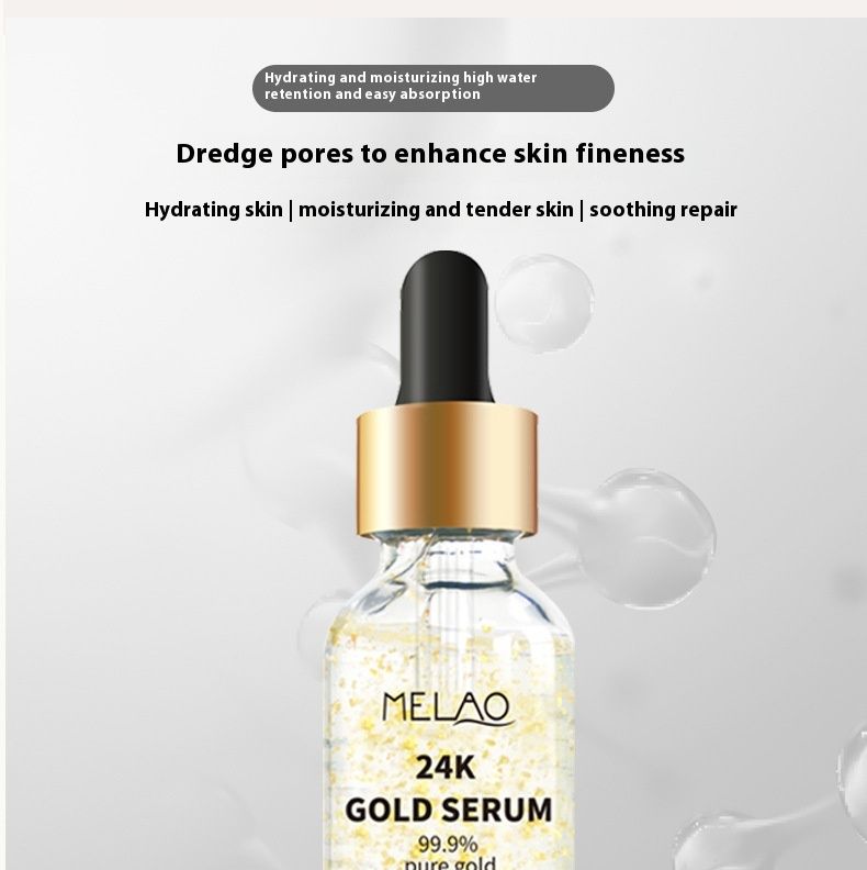 Melao24k Gold Original Solution Nawilżająca, liftingująca i naprawcza pielęgnacja twarzy Esencja ze złotej folii_voghion.com