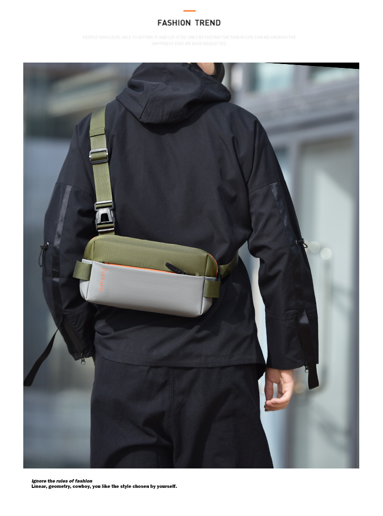 Borsa da petto da uomo: nuovi pannelli leggeri e alla moda, elegante borsa a tracolla, semplice pettorale da pendolarismo, borsa a tracolla da uomo da viaggio all'aperto_voghion.com