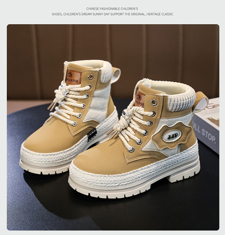 Stivali di paglia da genitore-figlio, stivali da lavoro, stivali da cavaliere, scarpe per ragazzi e ragazze, bambini di mezza età_voghion.com