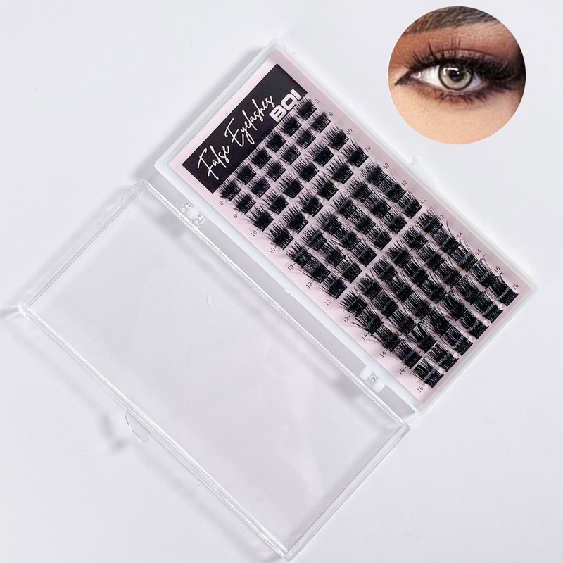 European and American large-capacity feathered false eyelashes D curling curling self-grafting false eyelashes_voghion.com