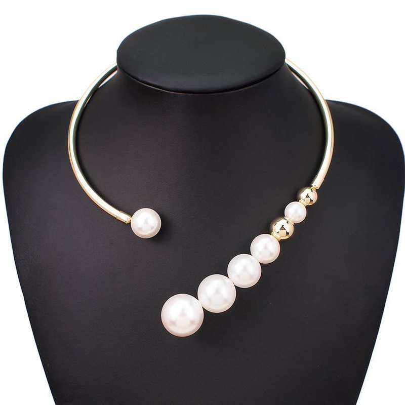 Ins trendy hiphop persoonlijkheid unieke punk retro mode overdreven metalen koppel parelketting punk sieraden sjaal ketting_voghion.com