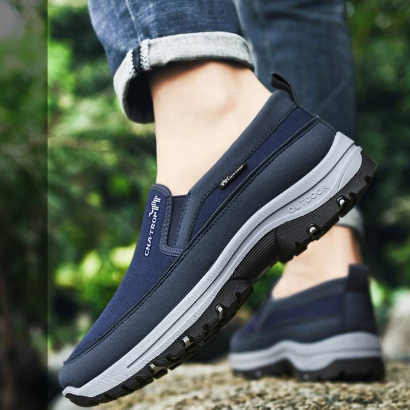 Men's non slip one foot walking shoes, large casual mesh sports shoes, soft sole_voghion.com