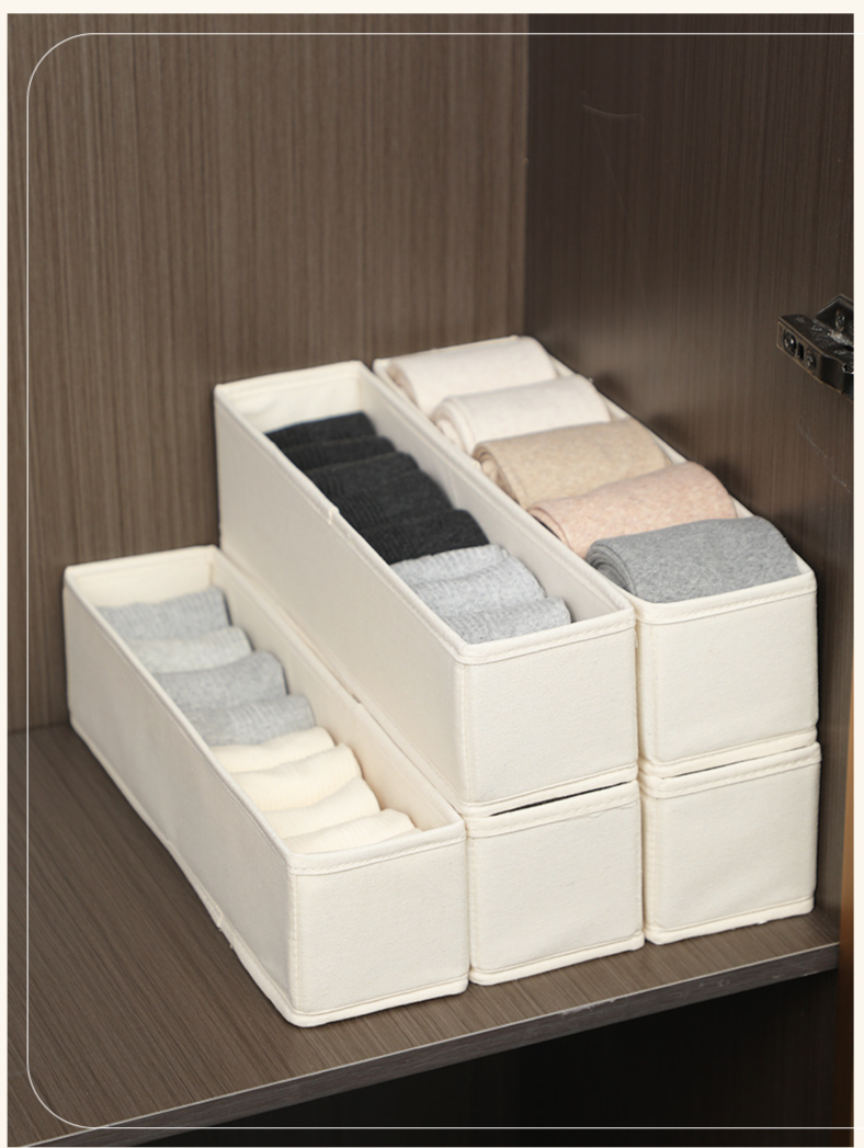 Scatola portaoggetti per calzini senza griglia Scatola portaoggetti per cotone e lino Armadio per indumenti Scatola portaoggetti a strati Artefatto_voghion.com
