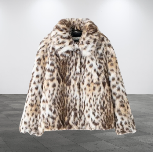Damenkleeder Wild Leopard Print Nische Kuerzrevers Pelzmantel_voghion.com
