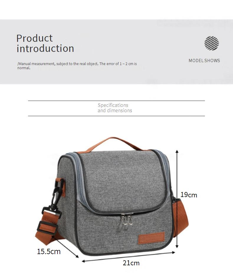 Portable Insulated Lunch Bag Thickened Thermal Food Carrier With Handles Leakproof Lightweight Tote For Office School Picnic_voghion.com