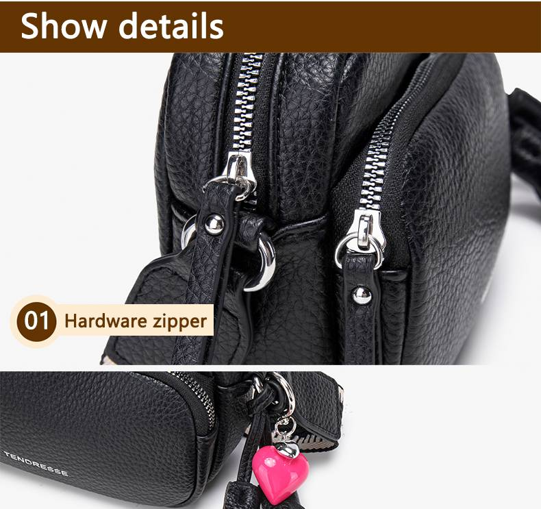 Women's Small Crossbody, Multi-Compartment Mobile Phone Wallet With Adjustable Shoulder Strap_voghion.com
