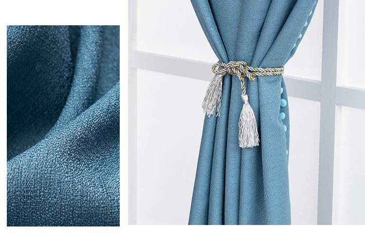 Cortinas de encaje de mezcla de lino: visillos bordados transparentes para sala de estar y dormitorio (estilo americano, filtran la luz, elegante jacquard)_voghion.com