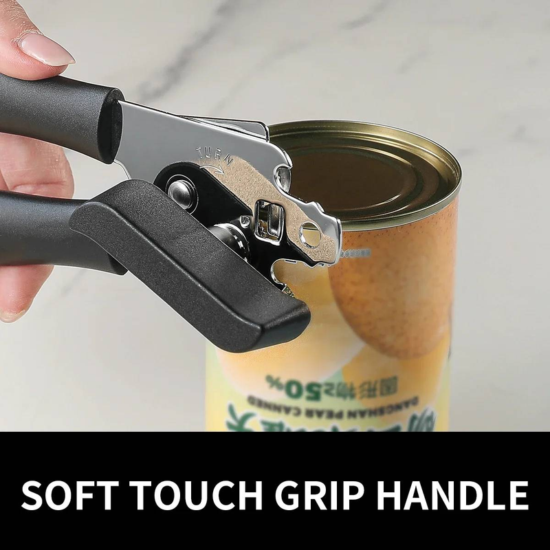 Manueller Dosenöffner Edelstahl Flaschenöffner Professioneller ergonomischer Dosenöffner für Dosen Küchenwerkzeuge Zubehör_voghion.com