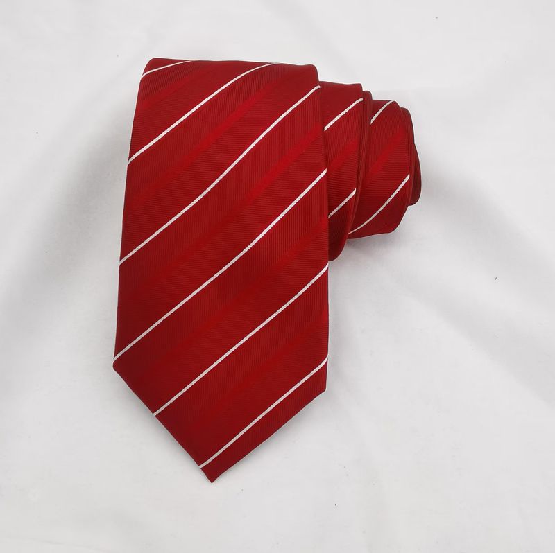 Cravatta da uomo in seta di gelso a righe diagonali, di alta qualità, per matrimonio, sposo e testimone di nozze_voghion.com