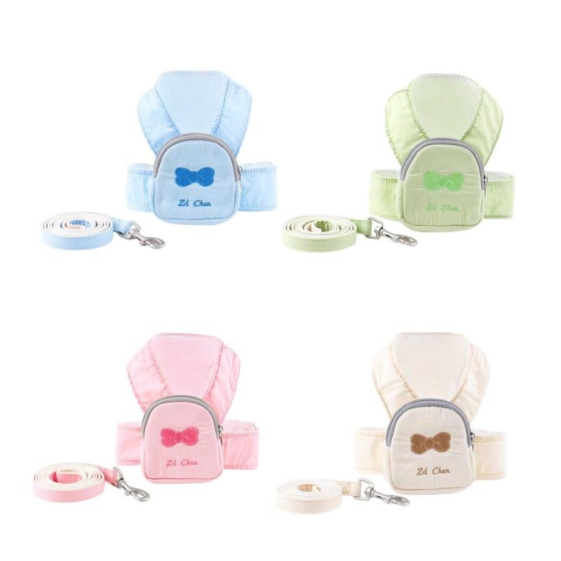 Pet Supplies Pettorina con fiocco, morbida e confortevole, guinzaglio a catena per cani e gatti_voghion.com