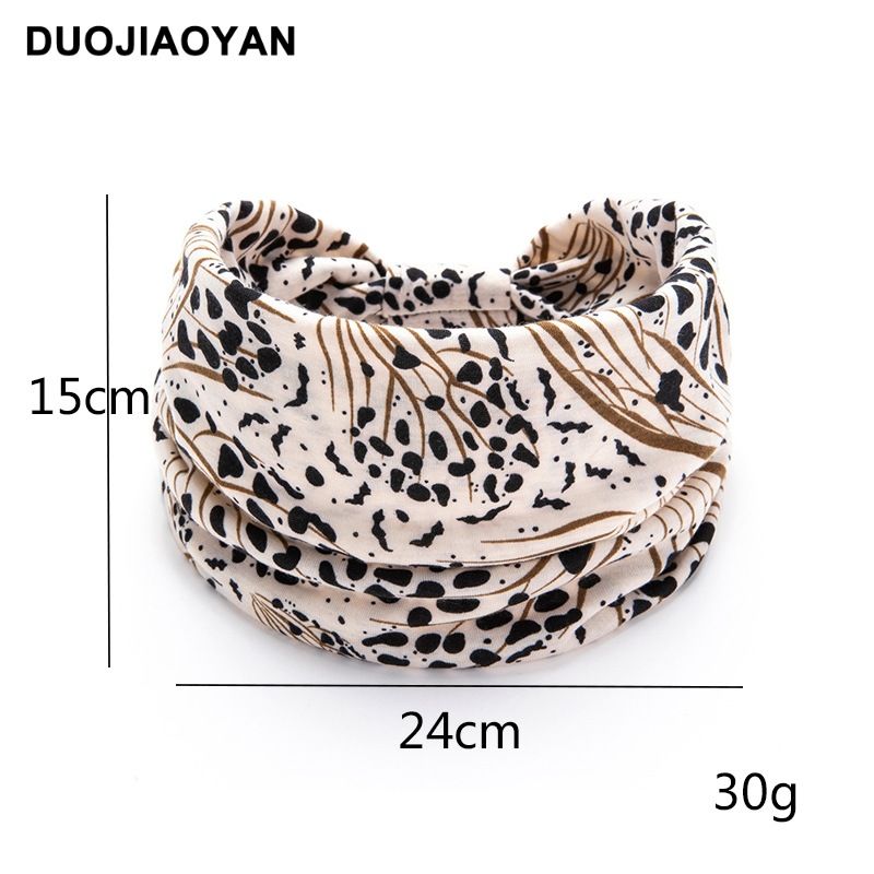 New Leopard Print Digital Printed Sports Headband with European and American Knotted Cross Wide Edge Elastic Headband for Women_voghion.com