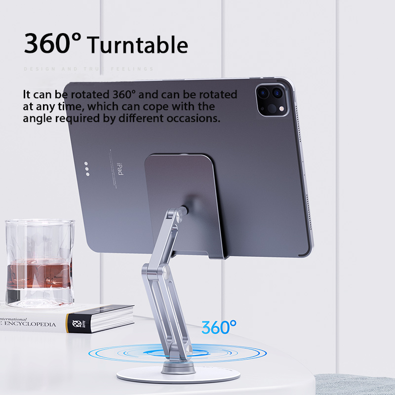 L8 Phone Tablet Universal Bracket Aluminum Alloy Mobile Phone Bracket Foldable Storage Desktop Holder iPhone Stand iPad Stand_voghion.com
