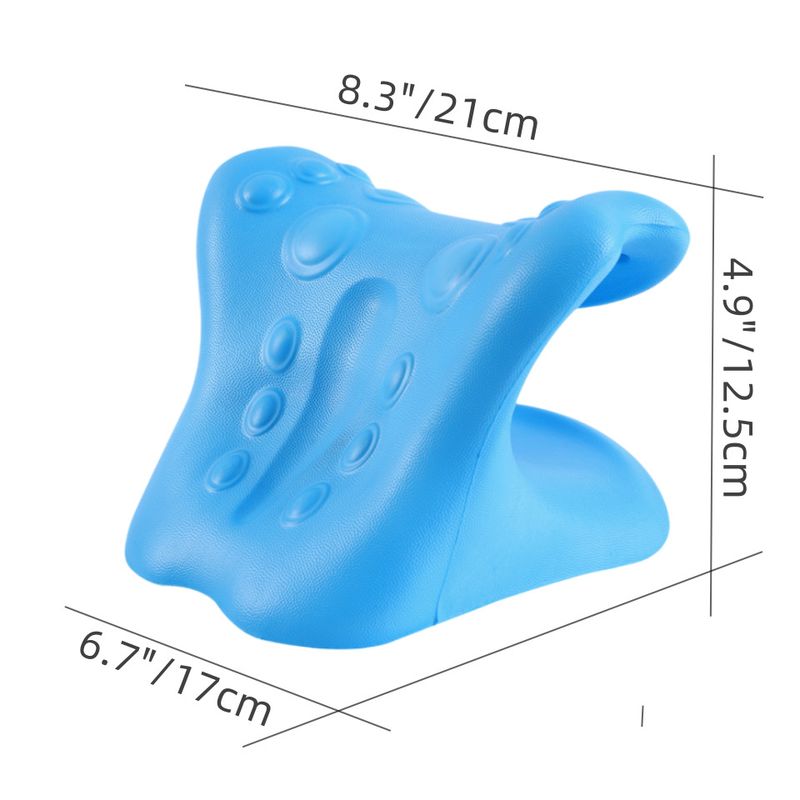 Magnetic Therapy Neck Pillow For Pain Relief - Cervical Traction Massager With Gravity Acupressure, 6+ Massage Nodes, EVA Foam Support For Neck_voghion.com