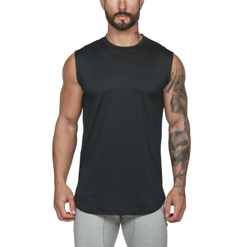 Light Board No Summer Sports ärmelloses T-Shirt für Herren, Fitness-Tanktop, Lauf-Trainings-Top_voghion.com