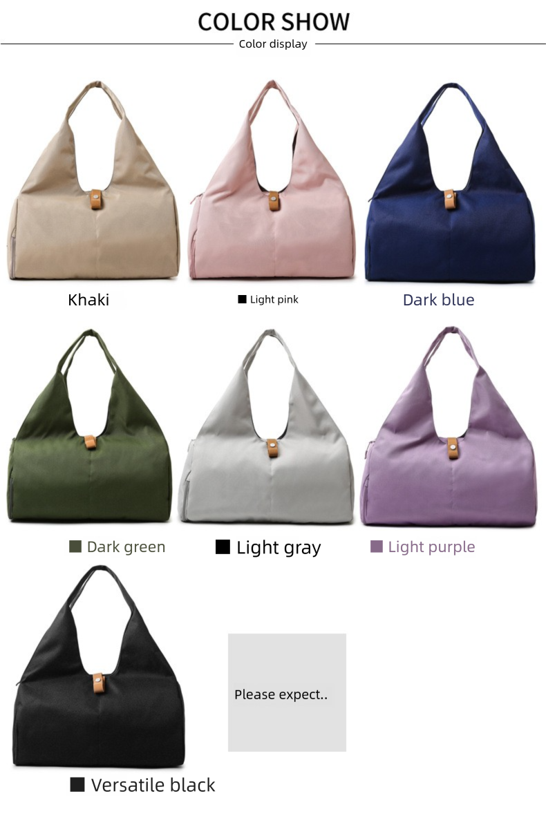 Lulu Same Style Yoga per donne, borsa da palestra di grande capacità con separazione tra asciutto e bagnato, borsa da viaggio per viaggi di breve durata, borsa da viaggio d'affari_voghion.com