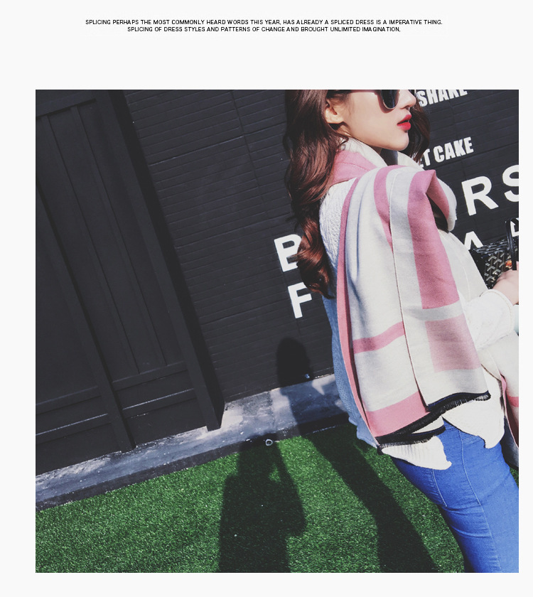 Elegante strik jacquard sjaal dames herfst- en wintermode all-match dikke imitatie kasjmier warme sjaal casual sjaal_voghion.com