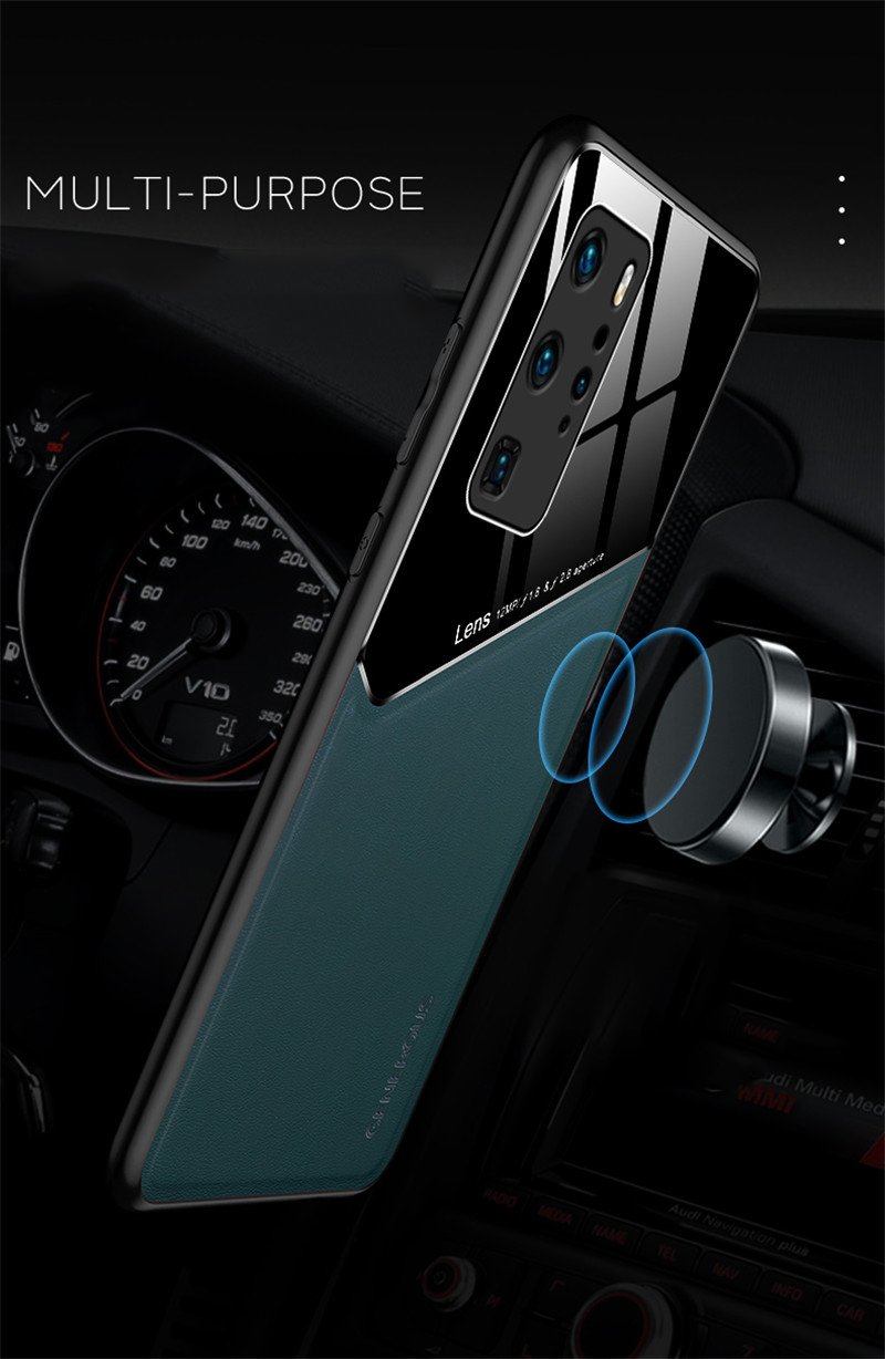 Muodikas nahkakotelo Huawei P40 Pro P30 P20 Lite Nova 8 SE 7 6 5 5i Pro 7i 4 4E 3 3i P Smart 2020 Y9 Prime 2019 -kotelolle_voghion.com