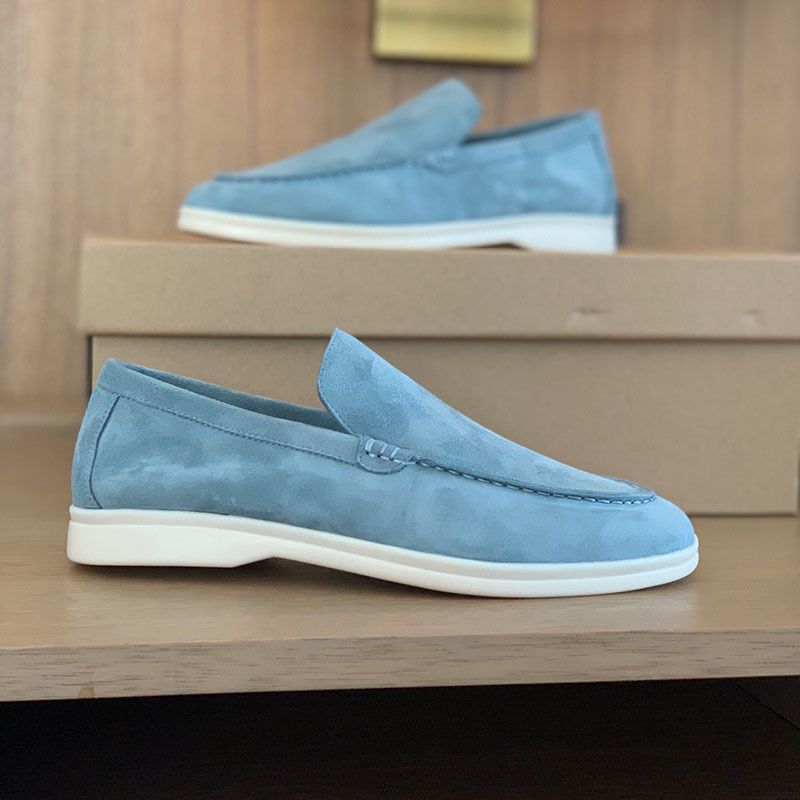 2024 Neue Sommerschuhe aus Schaffell, bequem, lässig, mit flacher Unterseite und rundem Kopf, rutschfester One-Step-Stepping-Schuh von Le Fu_voghion.com