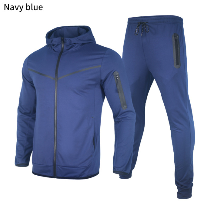 2024 roupas esportivas casuais da moda masculinas podem ser personalizadas com conjunto de calças e jaqueta de cardigã com capuz primavera e outono_voghion.com