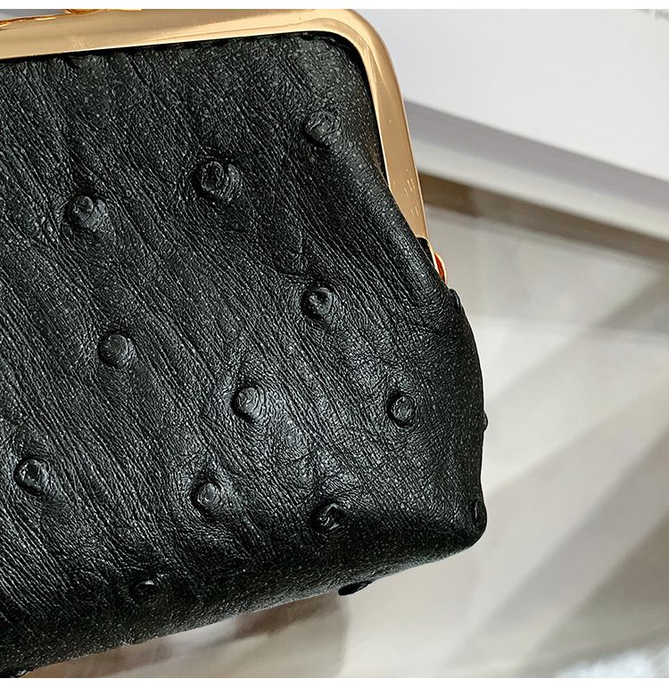 Torebka damska na jedno ramię, wzór strusia, mała torebka typu crossbody, tekstura popularna_voghion.com