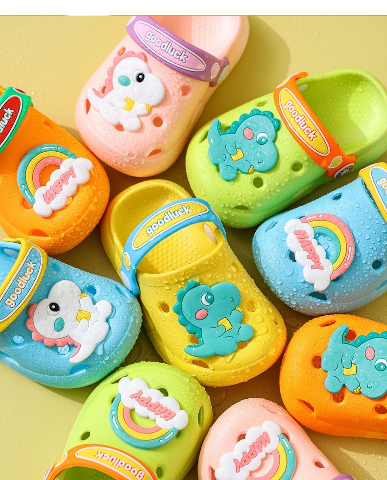 Sommerhausschuhe für Kinder für Mädchen, süße, weiche Sohle, rutschfeste Kindersandalen für Kleinkinder, Säuglinge und junge Kinder, Lochschuhe für Jungen_voghion.com