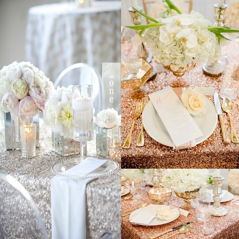 Hot selling sequin tablecloths, tablecloths, hotels, weddings, parties, Christmas decorations, fabric art, gold embroidered beads, insets_voghion.com