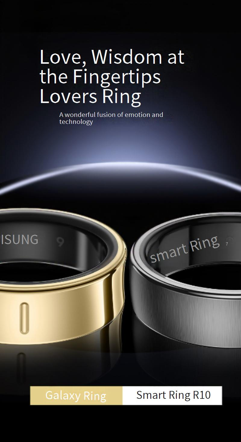 Ringe R10 Drahtlose Lade Schießen Ring Geste Video Musik Gesundheit Herz Rate Blut Sauerstoff Smart Ring_voghion.com